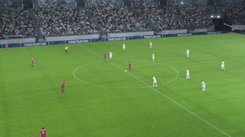 b体育官网直播的足球比赛精彩进攻画面